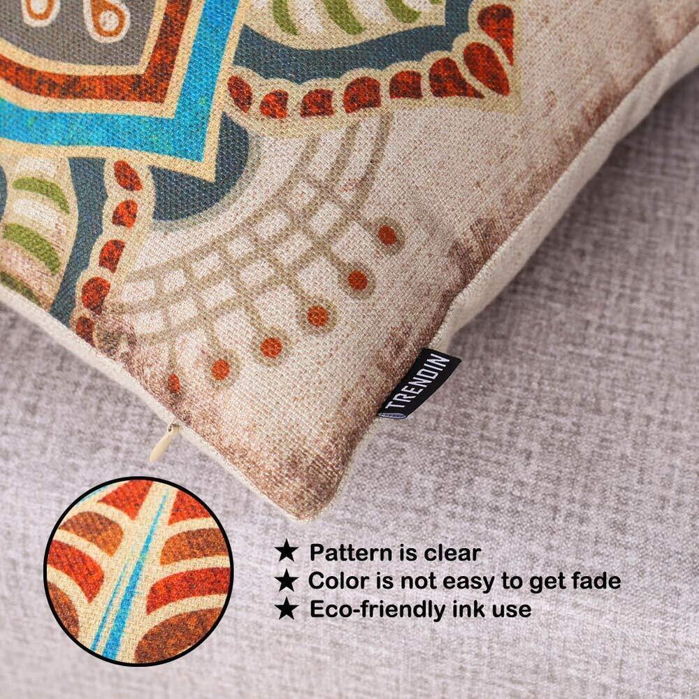 5935 Christmas Wreath Pillow Cover 18x18 inch Faith Square Throw Pillowcase - Picture 6 of 8